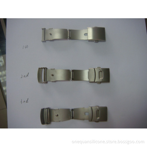 factory wholesale stainless steel buckles for bracelets with QR code